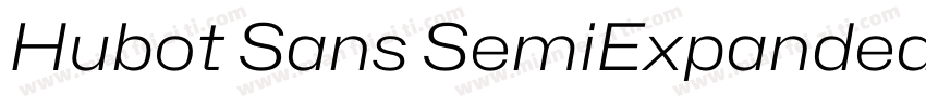 Hubot Sans SemiExpanded Light字体转换